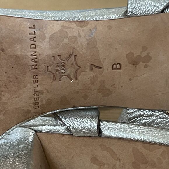 Women's Loeffler Randall Emi Scalloped Block Heel Dress Sandal - Picture 9 of 11